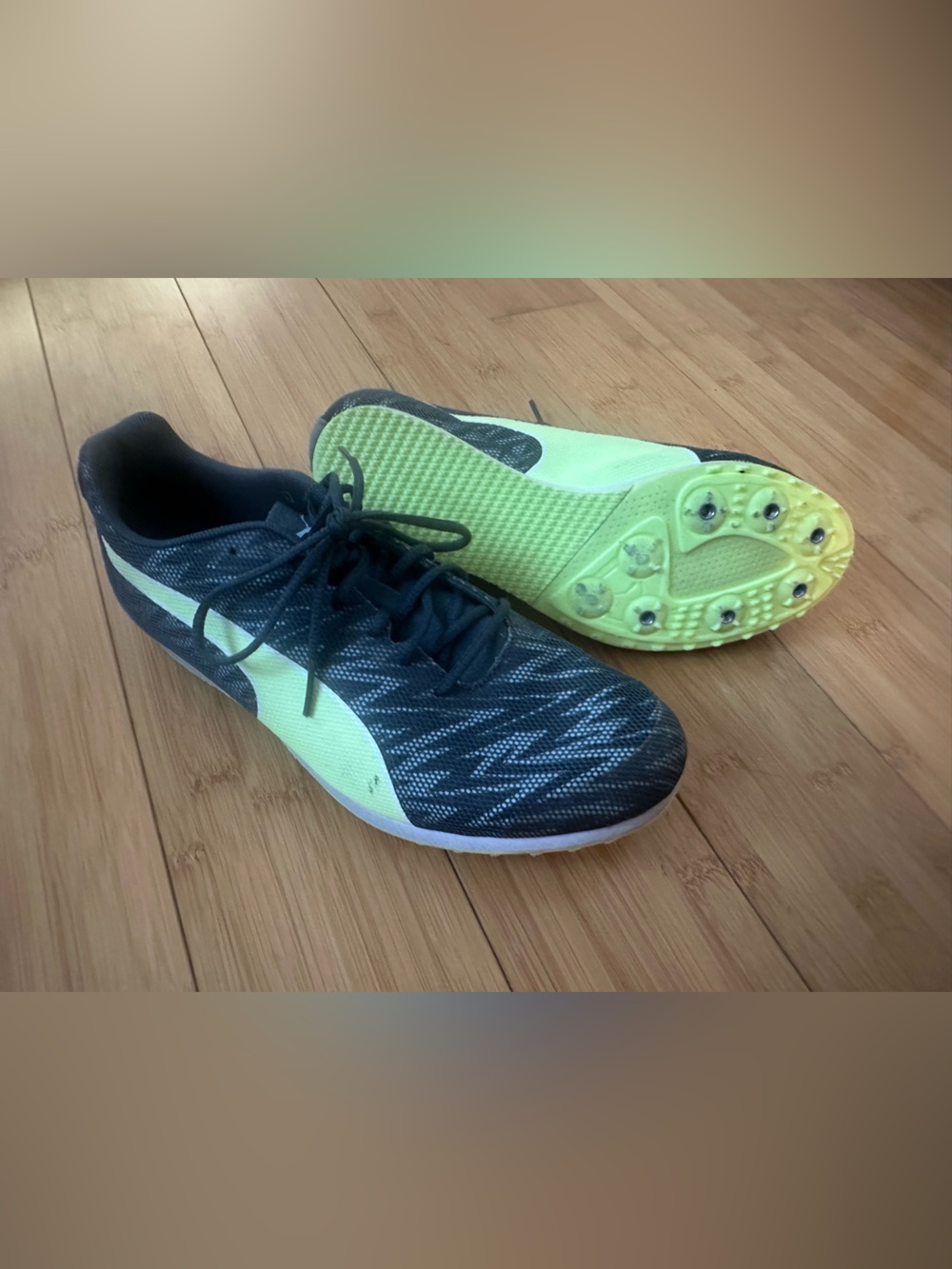 Puma Evospeed sprinting Track spikes size women’s 7.5/Mens 6